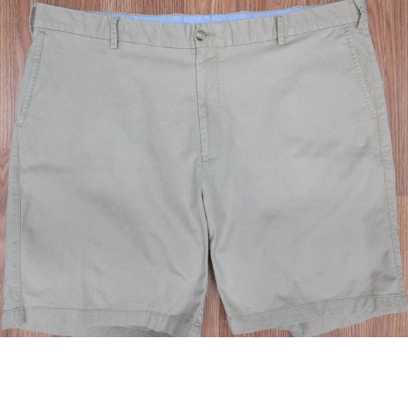 PETER MILLAR REGULAR FIT SHORTS 100% COTTON KHAKI 42 - Picture 1 of 3